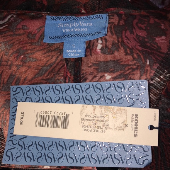 🥀SIMPLY VERA VERA WANG🥀RED ROSE SEQUIN DRESS🥀 - Picture 10 of 12